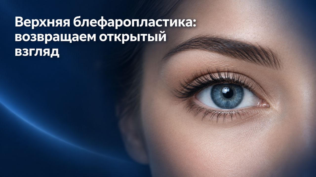 Верхняя блефаропластика: коррекция нависшего века — показания и техника